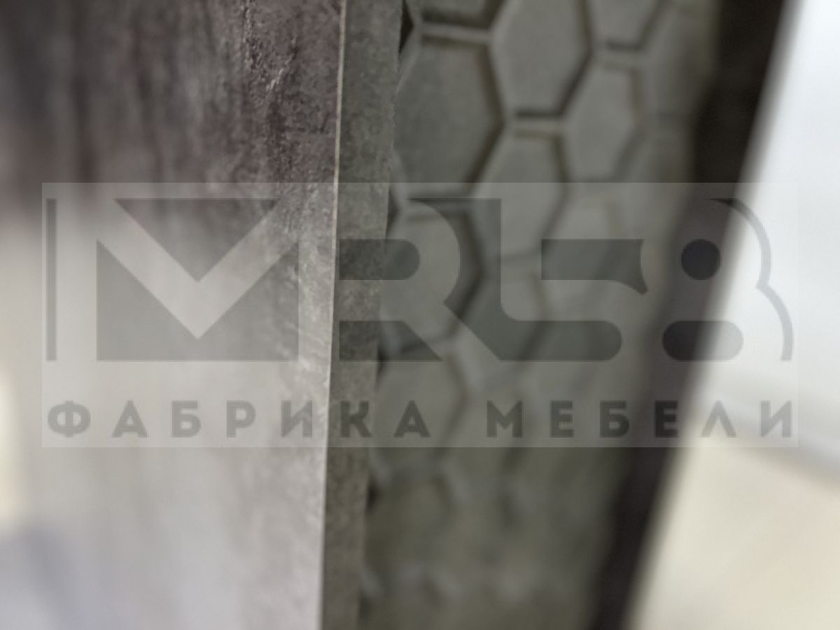 Стол обеденный раздвижной Мемфис Мрамор черный/бетон ромб